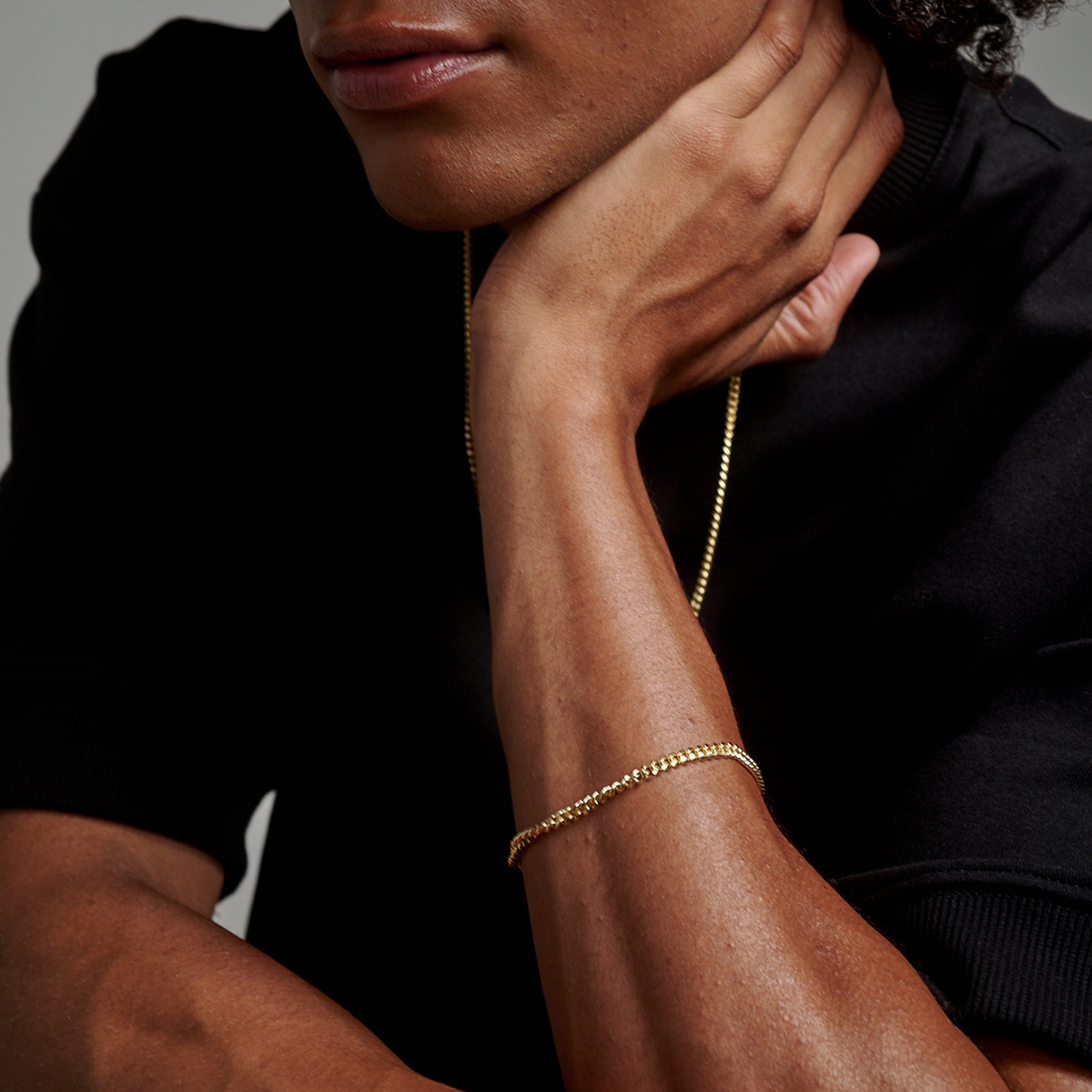 Cuban Link 5mm (Oro Sólido) Pulsera - Triangulum Workshop