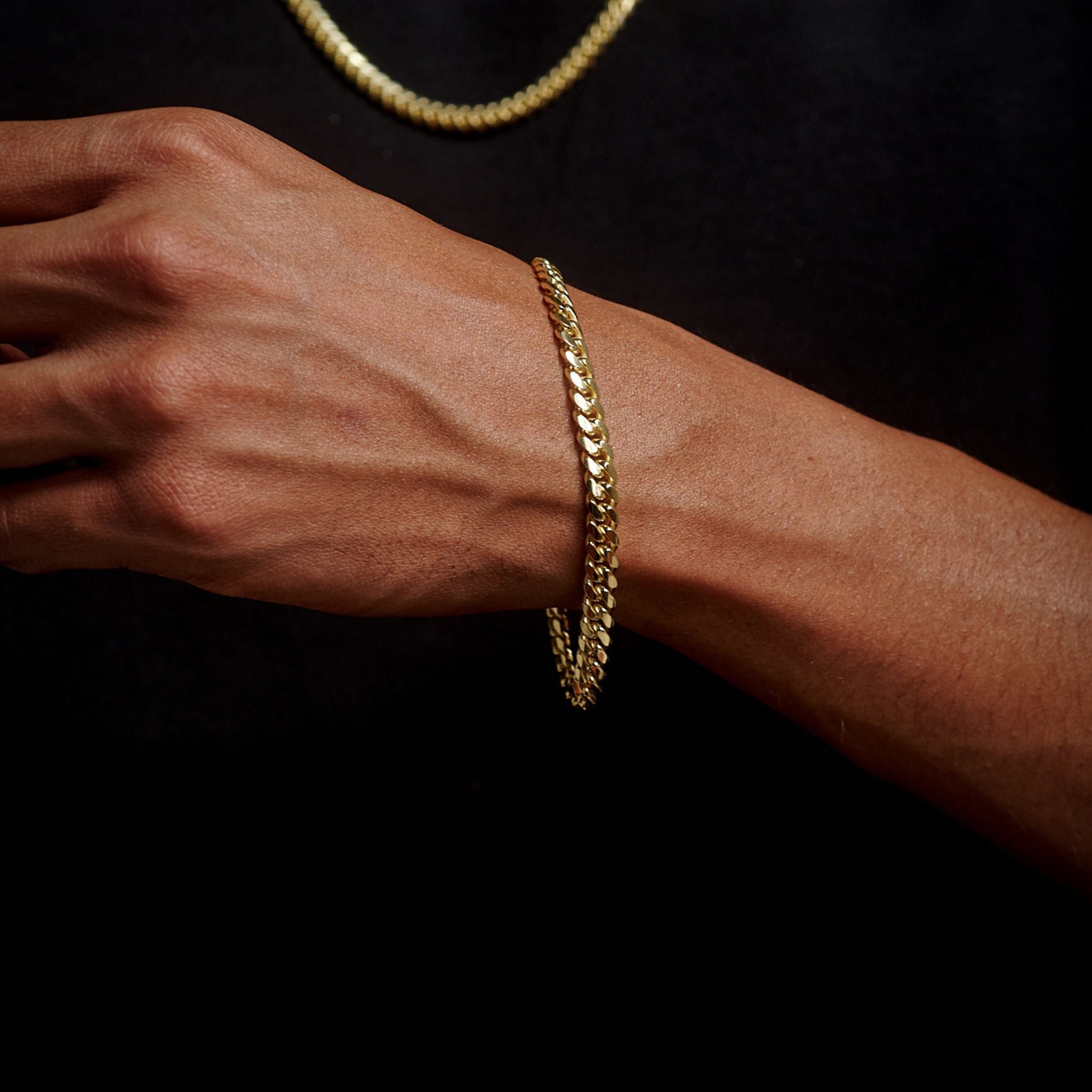 Cuban Link 6mm (Solid Gold) Bracelet - Triangulum Workshop