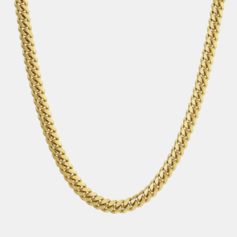 Cuban Link 8mm (Oro Sólido) Cadena - Triangulum Workshop