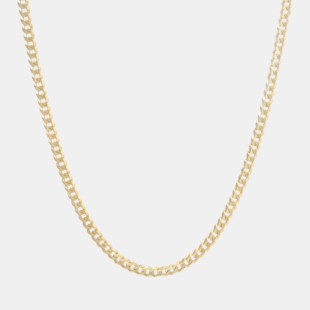 Curb 4mm (Oro Sólido) Cadena - Triangulum Workshop