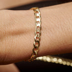 Curb 6mm (Oro Sólido) Pulsera - Triangulum Workshop