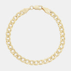 Curb 8mm (Oro Sólido) Pulsera - Triangulum Workshop