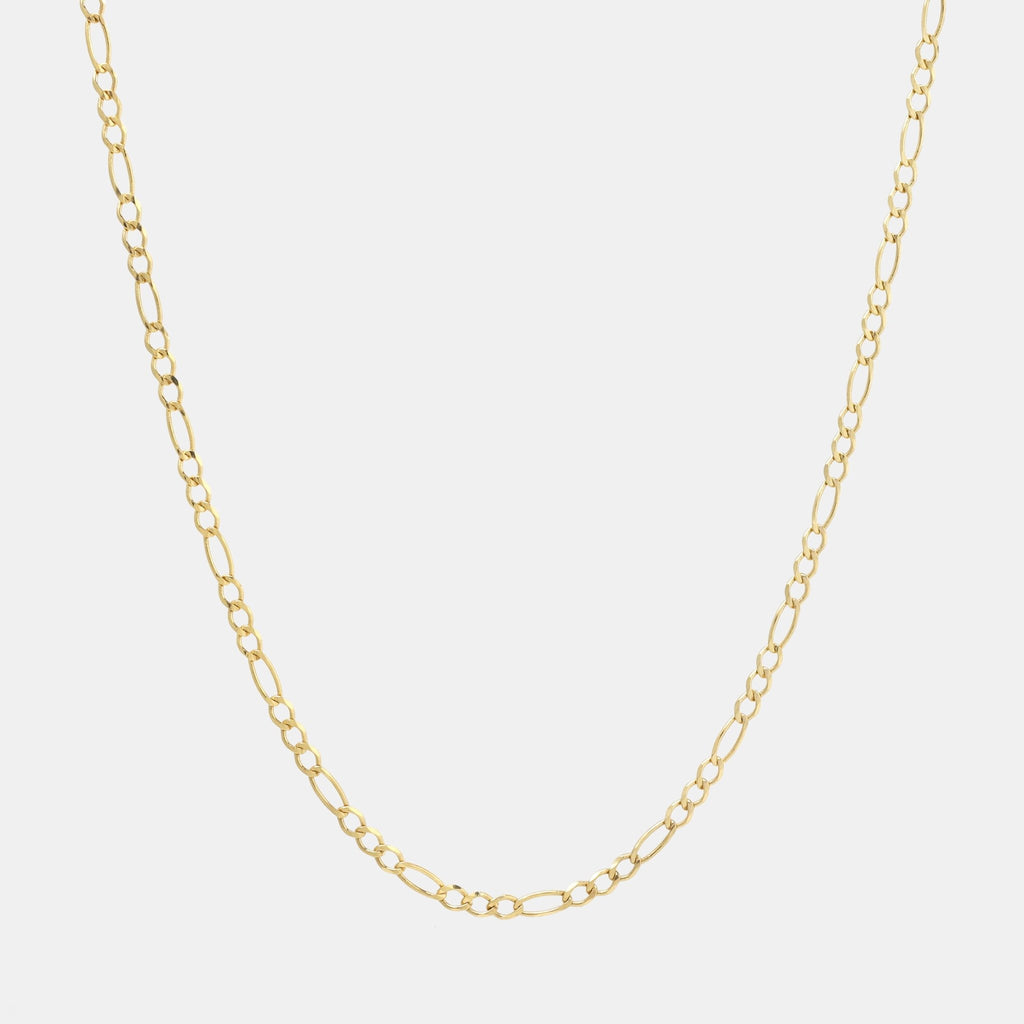 Fígaro 3X1 2.5mm (Oro Sólido) Cadena - Triangulum Workshop