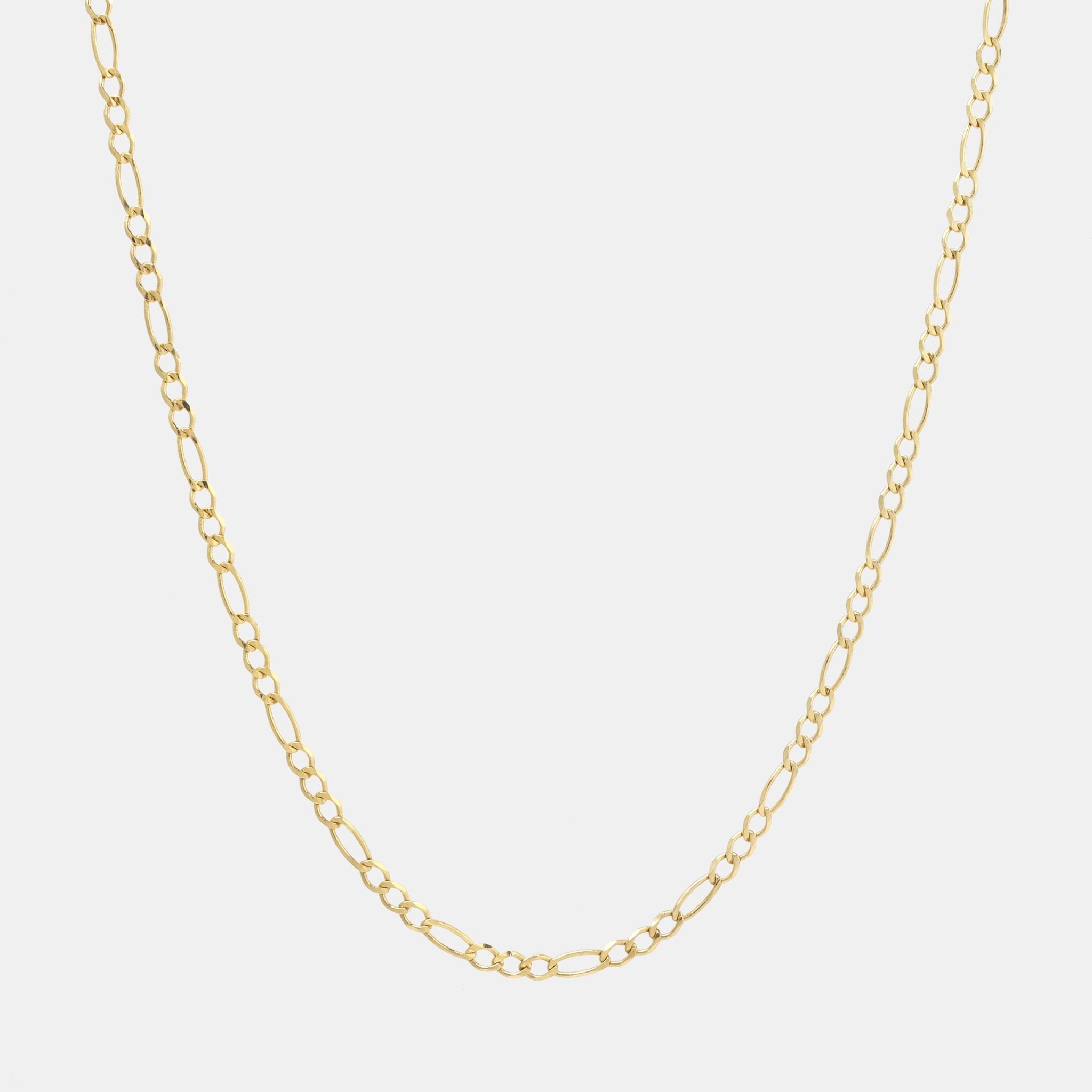 Fígaro 3X1 2.5mm (Oro Sólido) Cadena - Triangulum Workshop