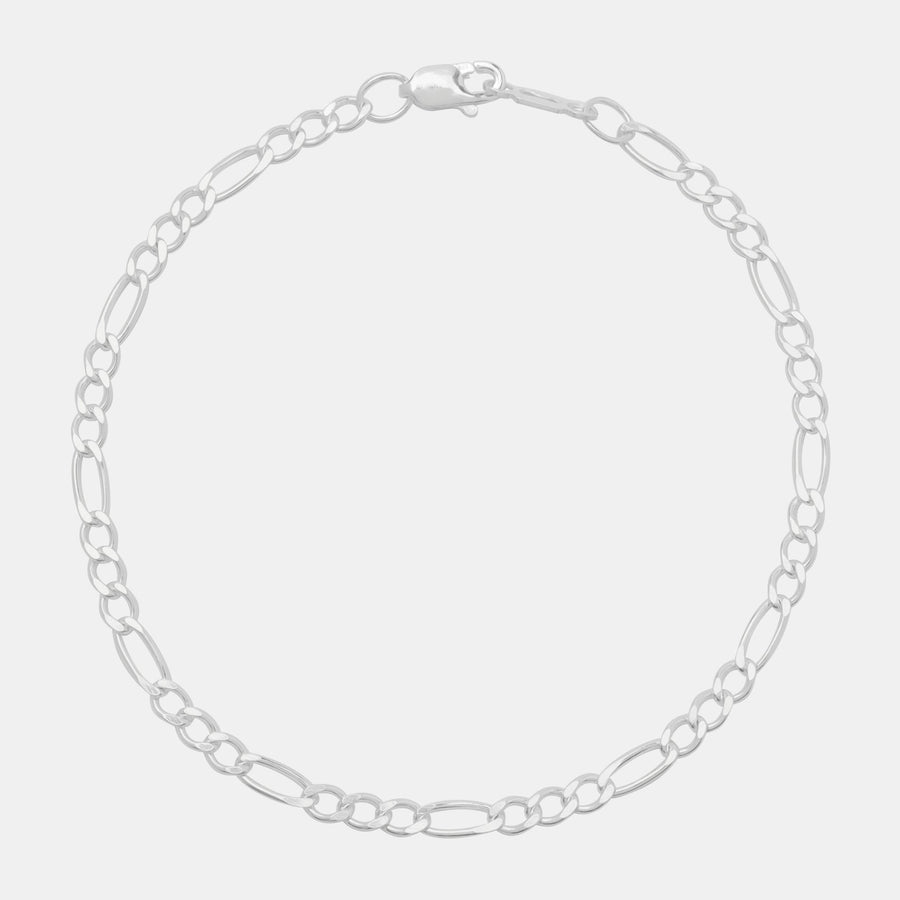 Figaro 3x1 3mm (Plata) Pulsera - Triangulum Workshop