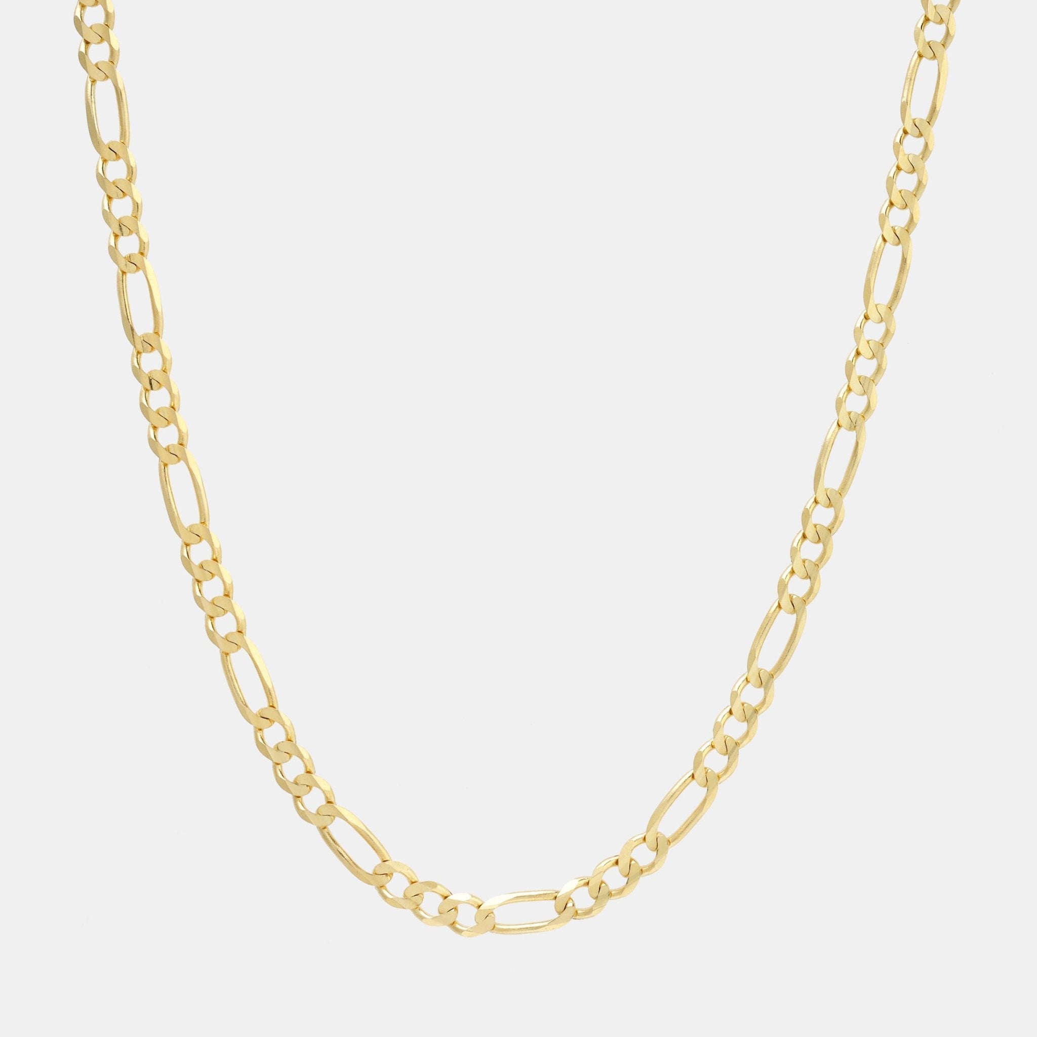 Fígaro 3X1 5mm (Oro Sólido) Cadena - Triangulum Workshop