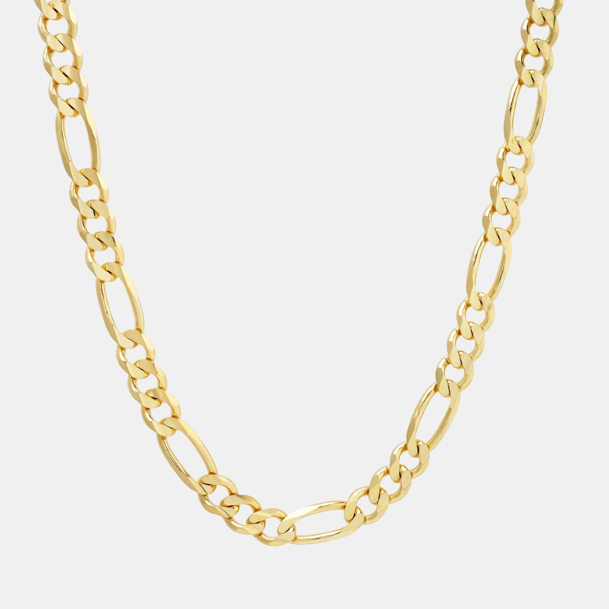 Fígaro 3X1 8mm (Oro Sólido) Cadena - Triangulum Workshop