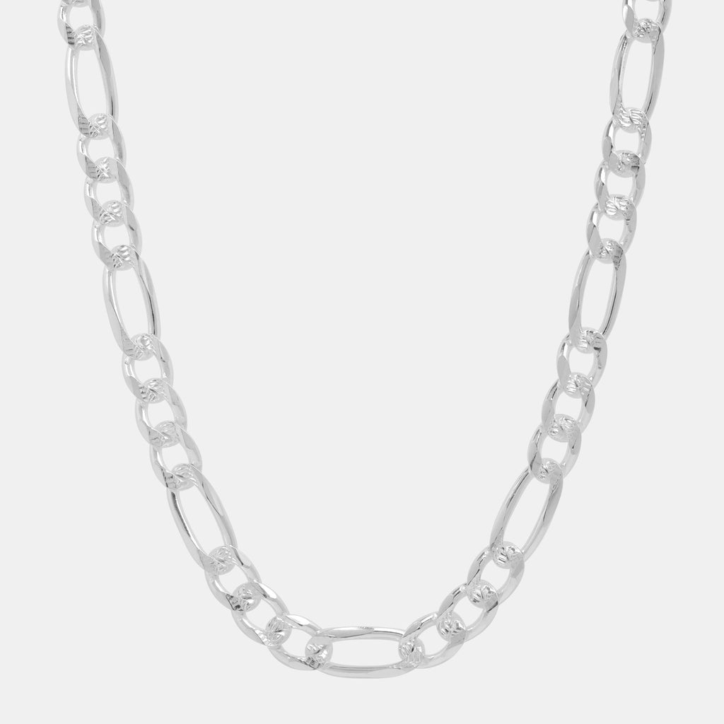 Fígaro Súper Zegrinada 8mm (Plata) Cadena - Triangulum Workshop