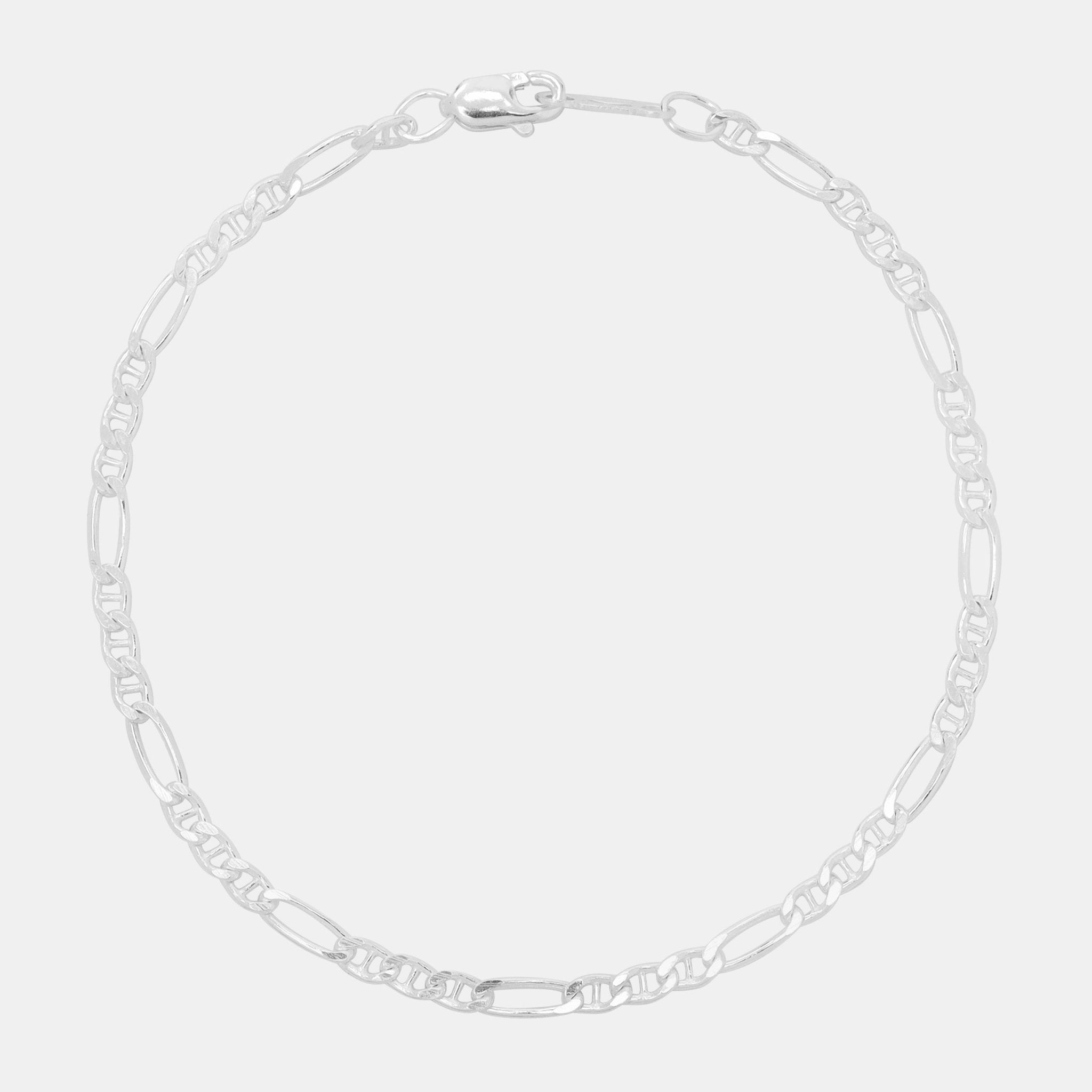 Figarucci 3mm (Plata) Pulsera - Triangulum Workshop