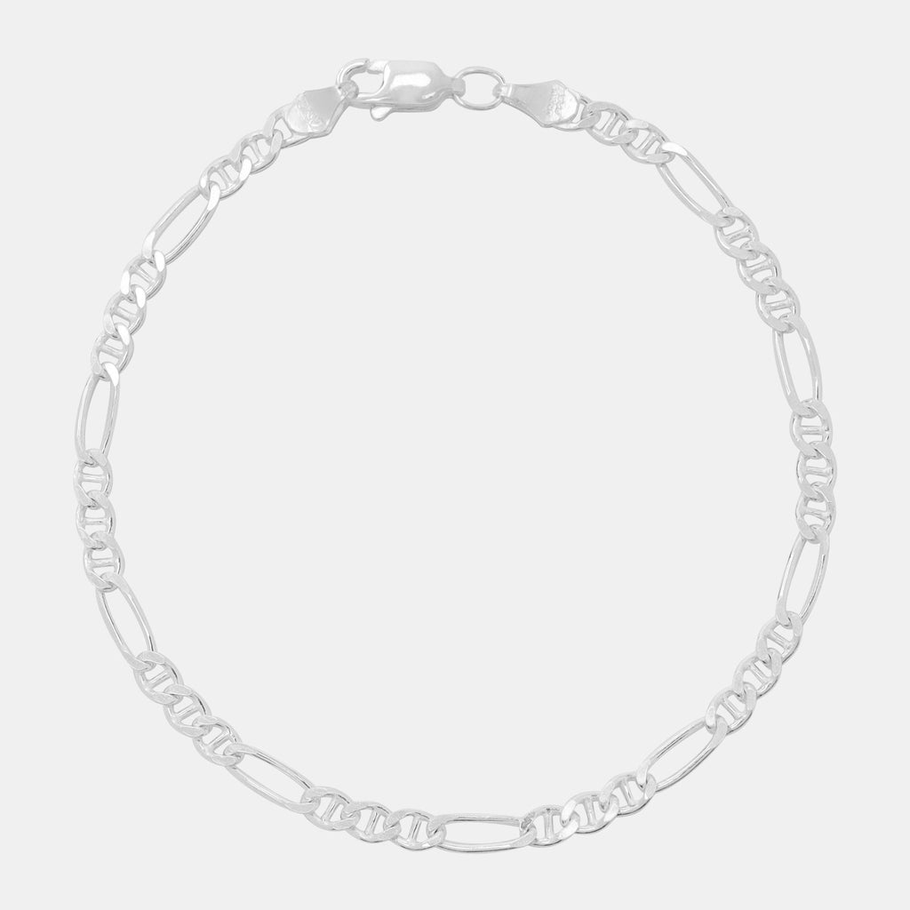 Figarucci 4mm (Plata) Pulsera - Triangulum Workshop