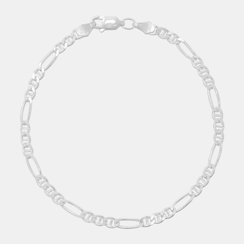 Figarucci 4mm (Plata) Pulsera - Triangulum Workshop