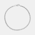 Rope 4mm (Plata) Pulsera - Triangulum Workshop