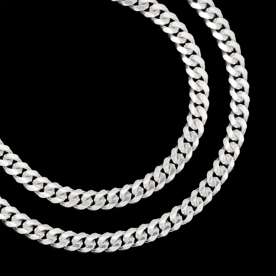 Set Cuban Link 6 mm (Plata) - Triangulum Workshop