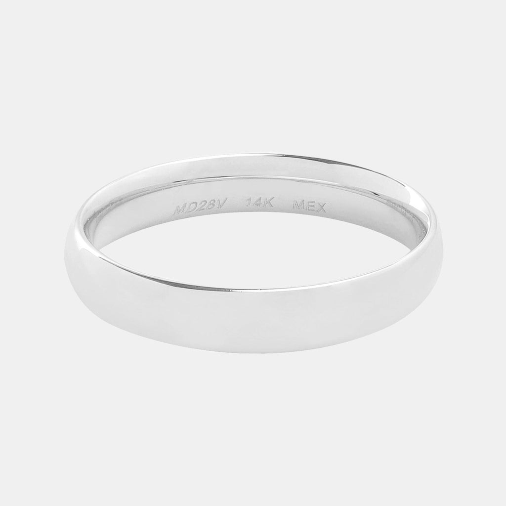 4mm Argolla Clásica (Oro Blanco) - Triangulum Workshop