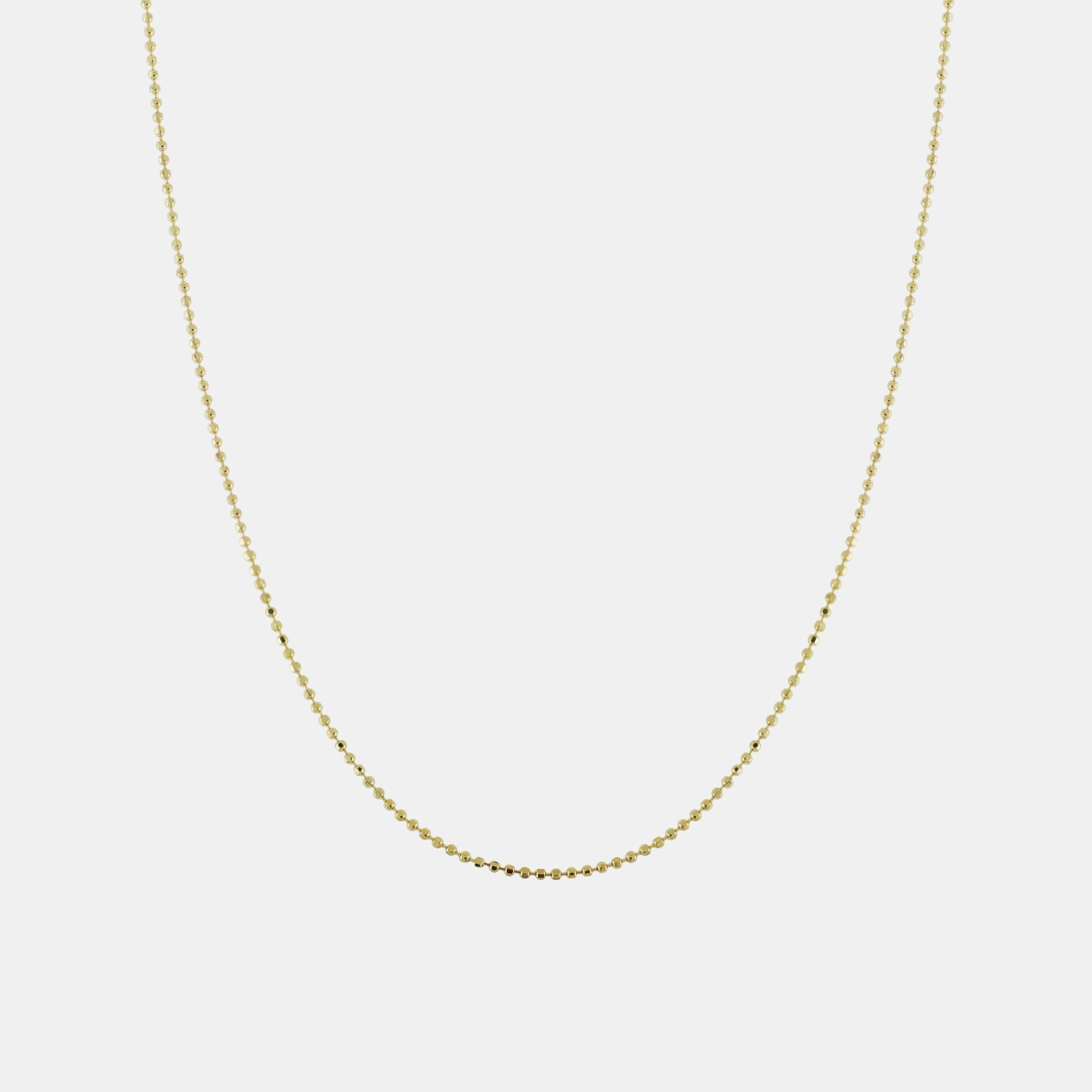 Cadena Bolitas (Solid Gold) - Triangulum Workshop