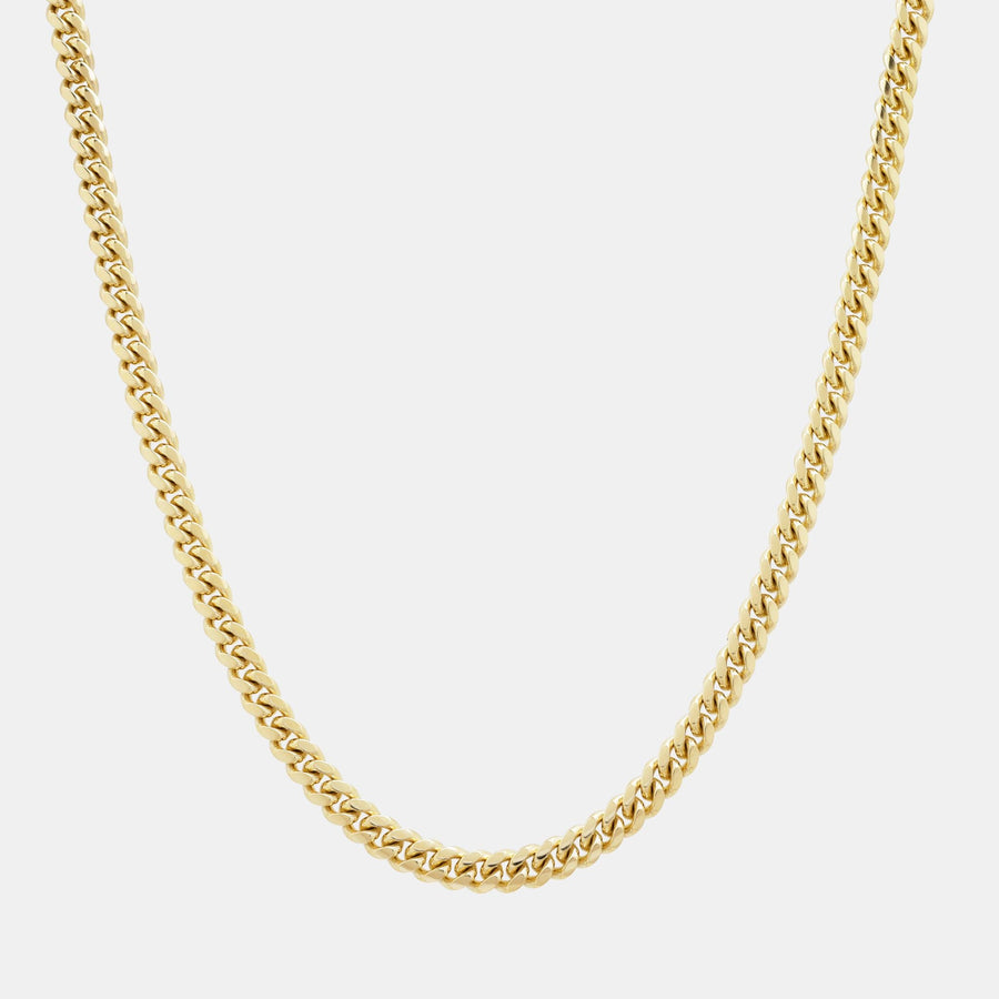 Cadena Cuban Link 5mm (Solid Gold) - Triangulum Workshop