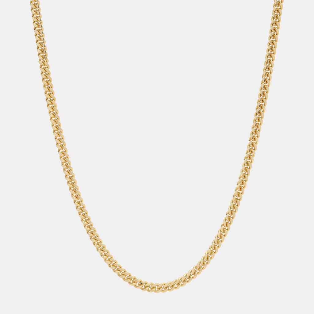 Cadena Cuban Link (Solid Gold) 4mm - Triangulum Workshop