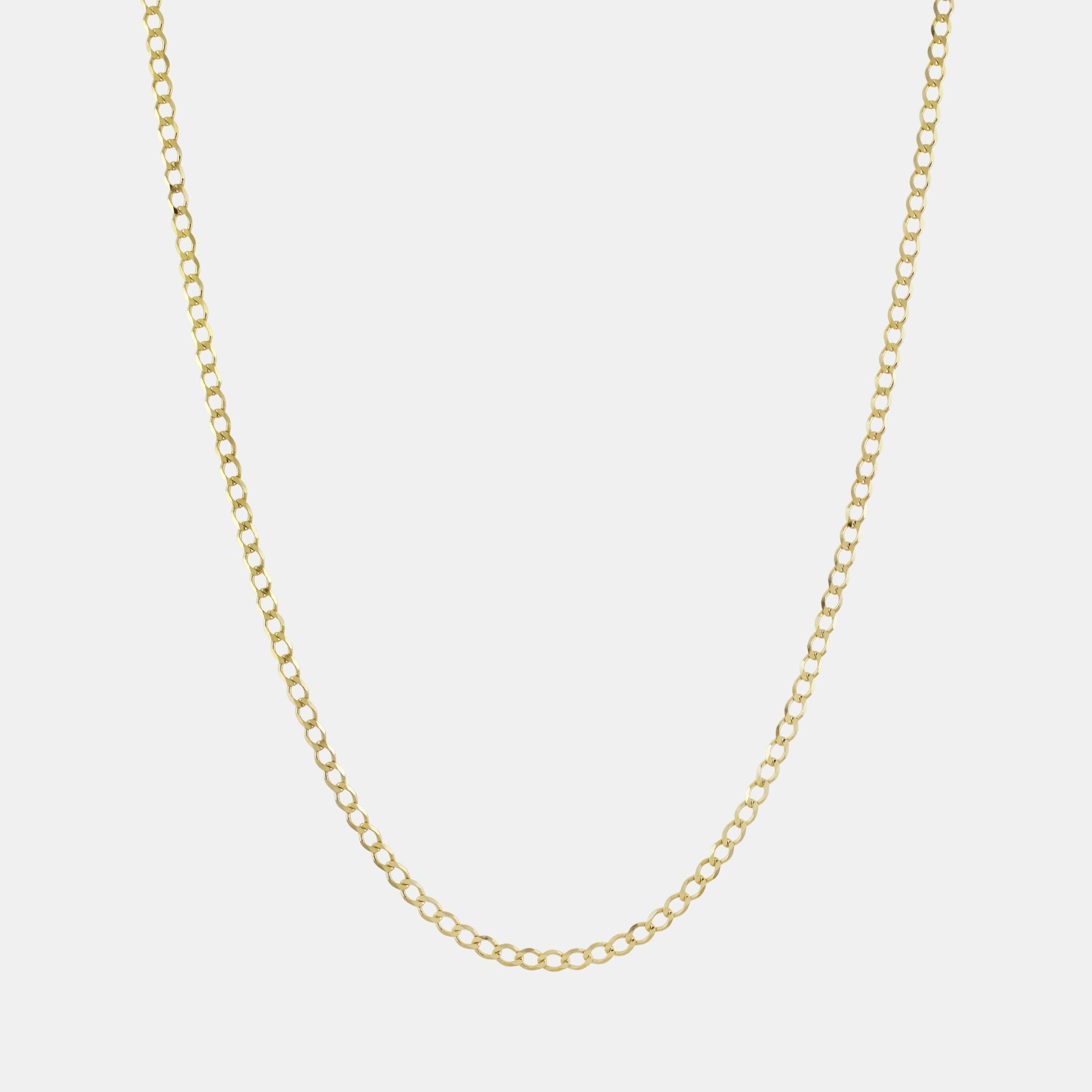 Cadena Curb (Solid Gold) 3mm - Triangulum Workshop