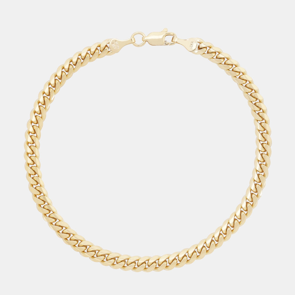 Cuban Link 5mm (Solid Gold) Bracelet - Triangulum Workshop
