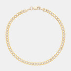 Curb Pavé 4mm (Solid Gold) Bracelet - Triangulum Workshop