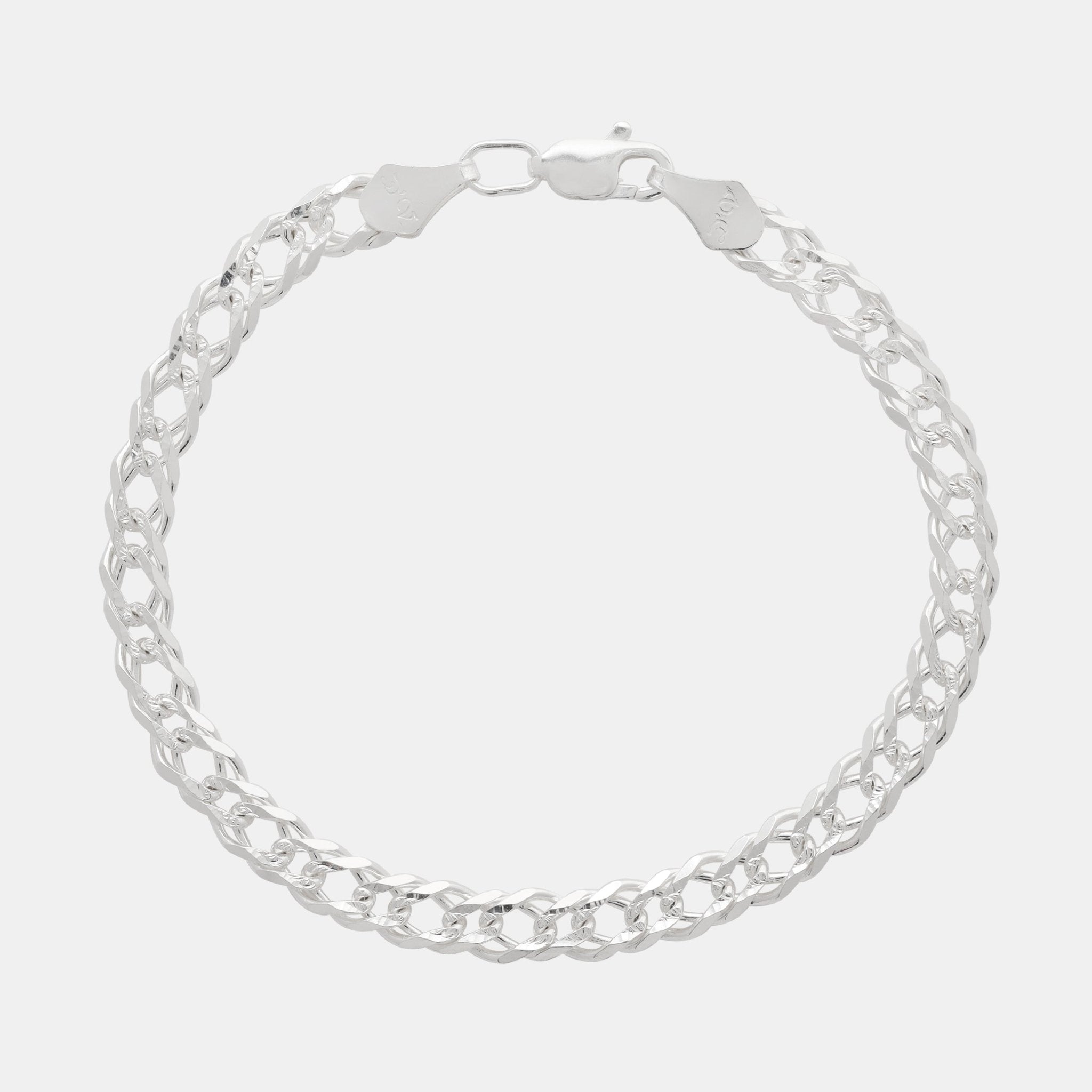 Doble Rombo (Silver) 5mm Bracelet - Triangulum Workshop