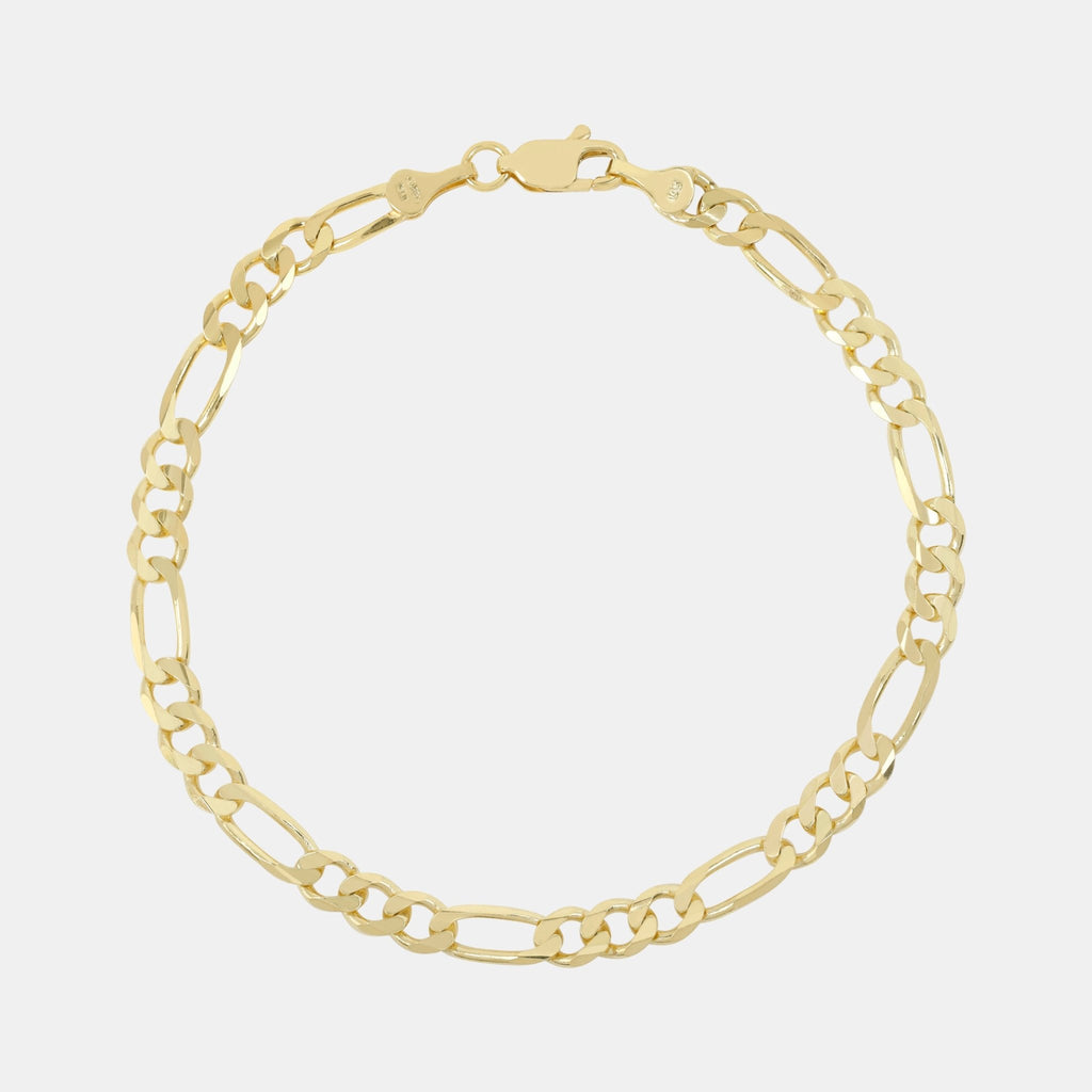 Figaro Bracelet (Solid Gold) 5mm - Triangulum Workshop